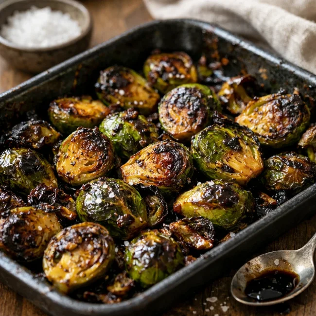 Crispy Balsamic Brussels Sprouts