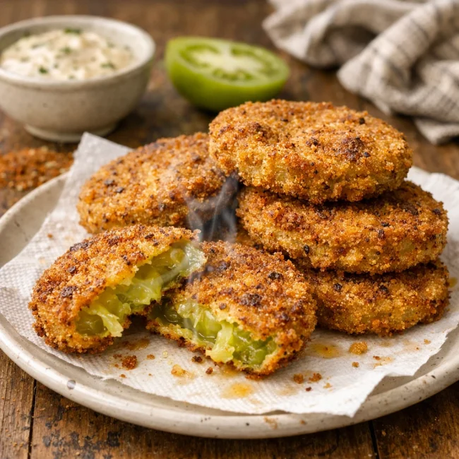 Crispy Cajun Fried Green Tomatoes