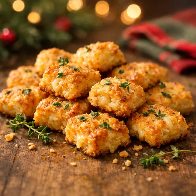 Crispy Christmas Cheese Bites