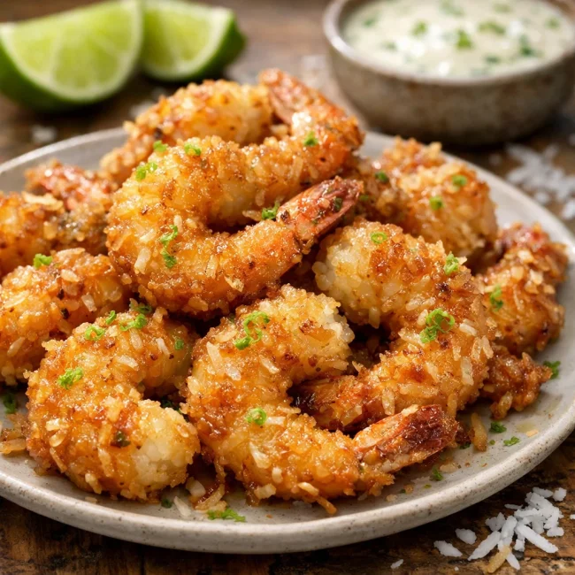 Crispy Coconut Lime Shrimp