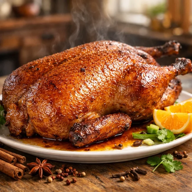 Crispy Five-Spice Roast Duck