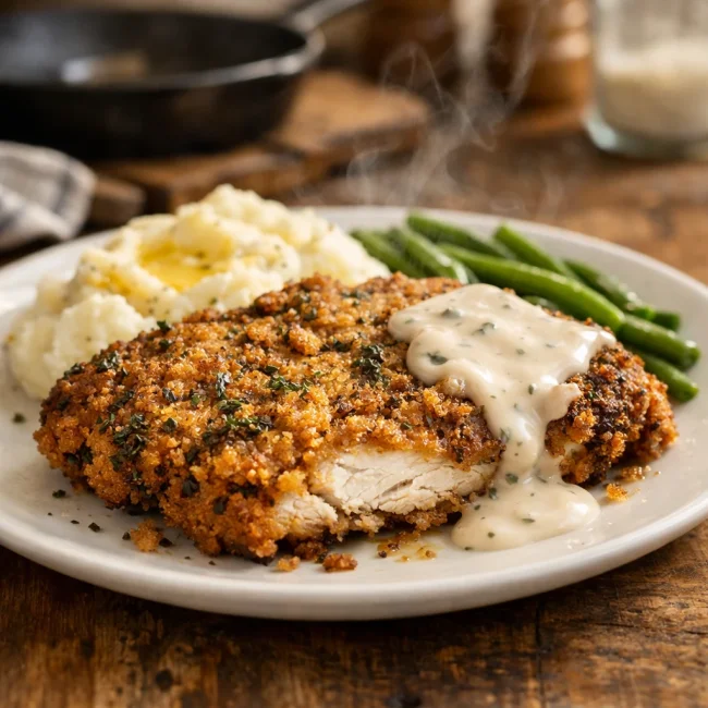 Crispy Herb Chicken Fried Steak
