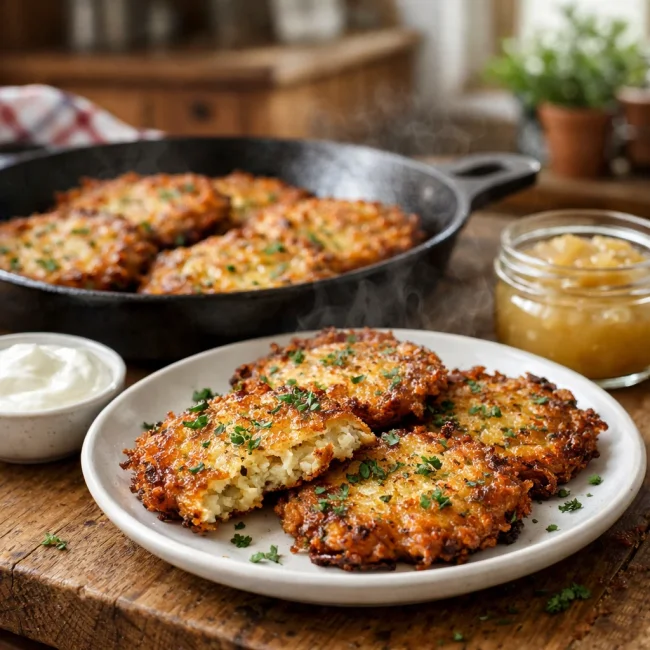 Crispy Herb-Infused German Potato Pancakes