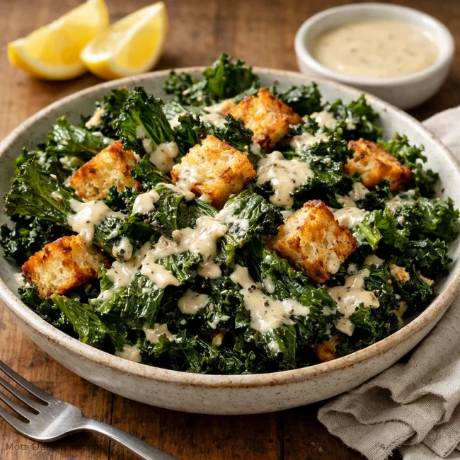 Crispy Kale Caesar Salad