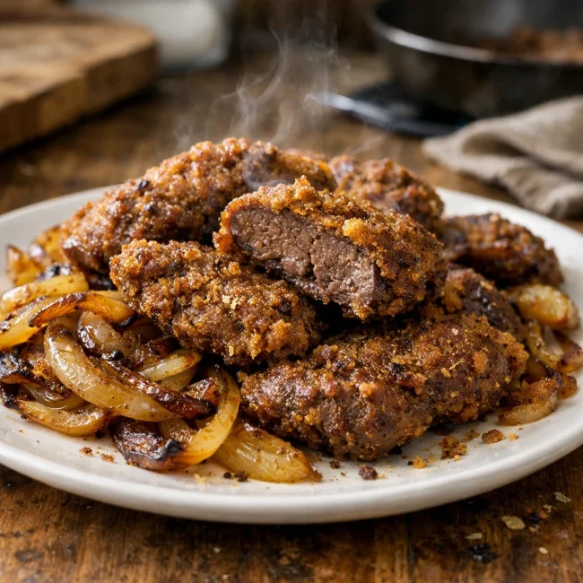 Crispy Liver and Onion Delight