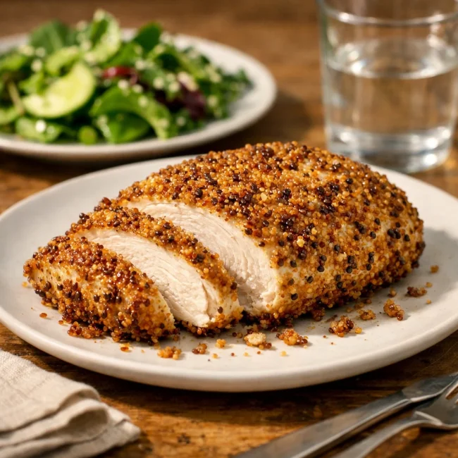 Crispy Quinoa-Crusted Chicken