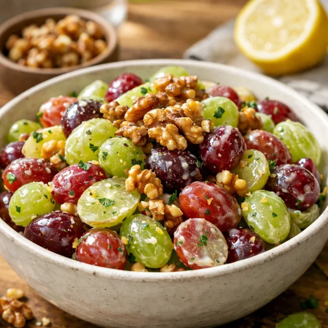 Crispy Walnut Grape Salad