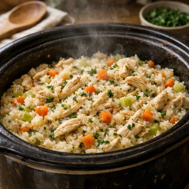 Crockpot Chicken and Rice
