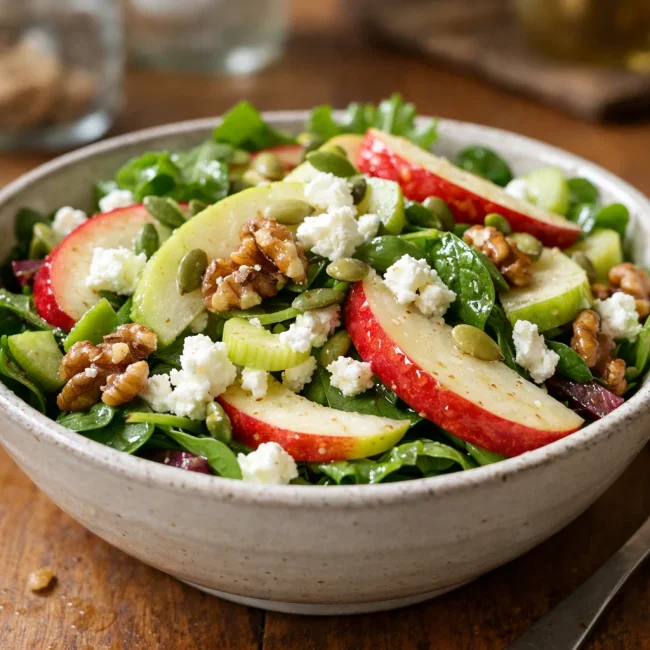 Crunchy Apple Feta Salad