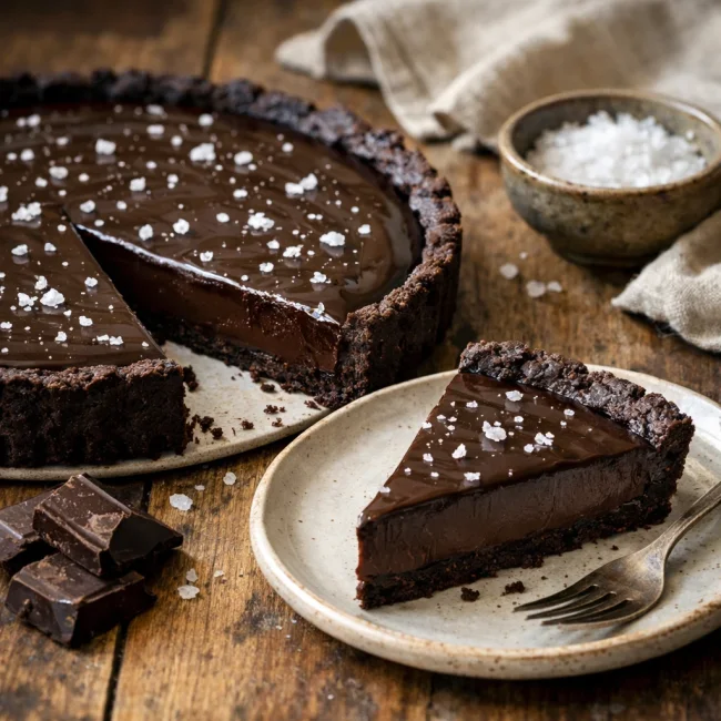 Dark Chocolate and Sea Salt Tart