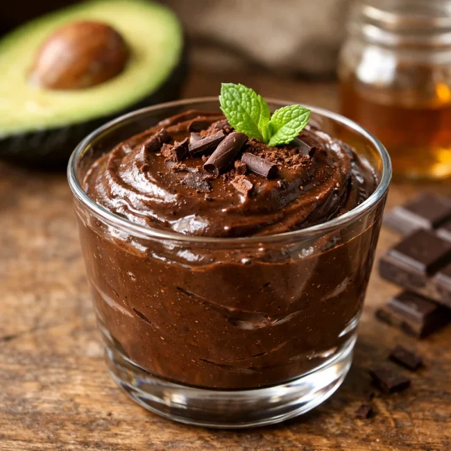 Dark Chocolate Avocado Mousse