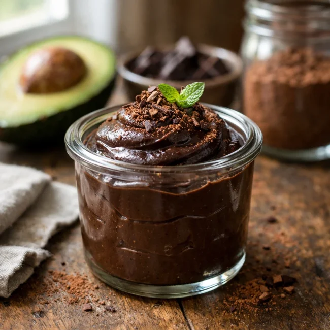 Decadent Dark Chocolate Avocado Mousse