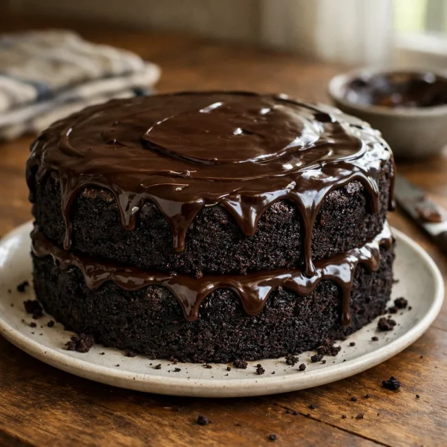 Decadent Dark Chocolate Cake