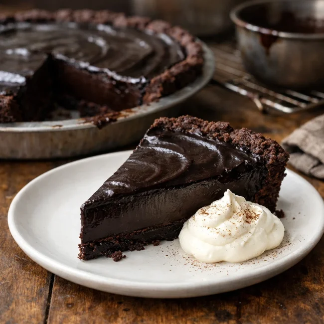 Decadent Dark Chocolate Mud Pie