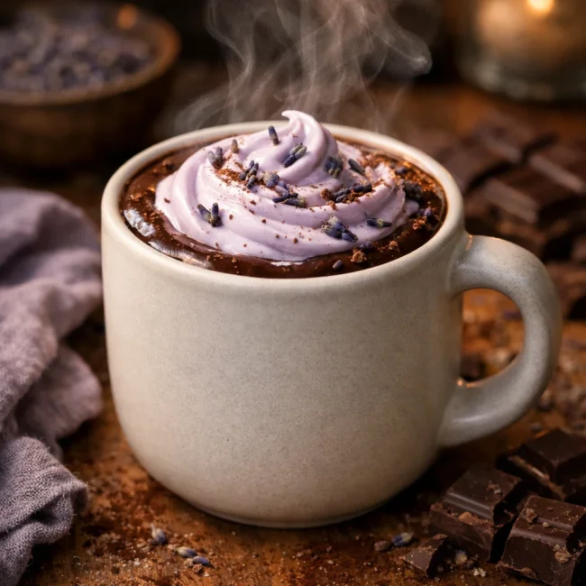 Decadent Lavender Hot Chocolate