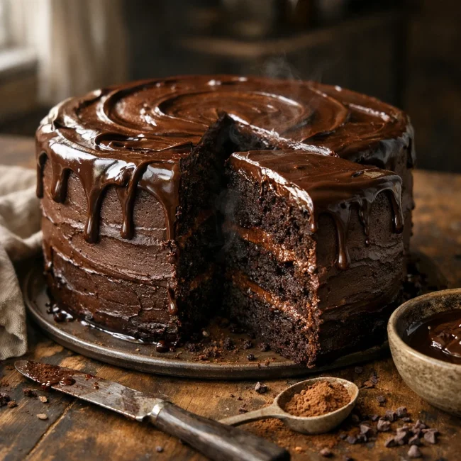 Decadent Vegan Chocolate Cake