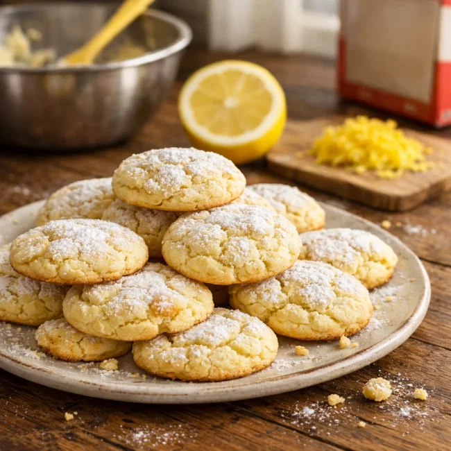 Delightful Lemon Cake Mix Cookies