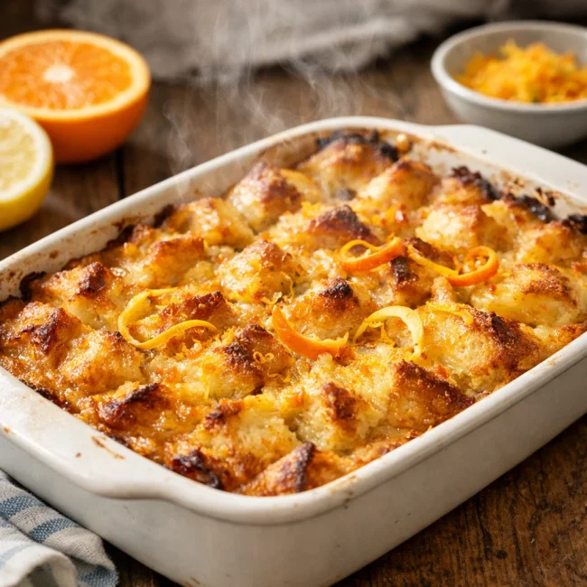 Easiest-ever Citrus Bread Pudding