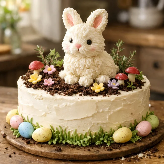 Easter Woodland Bunny Cake