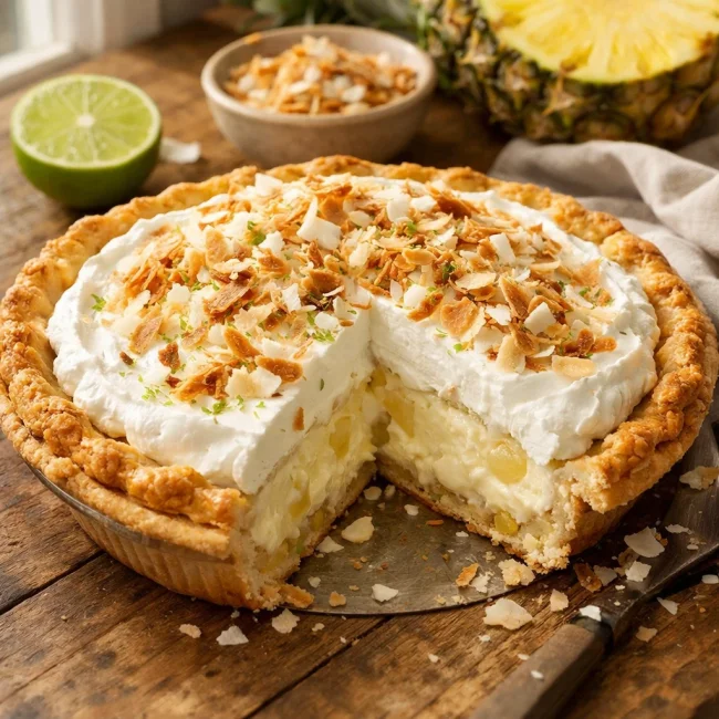 EASY Tropical Coconut Cream Pie