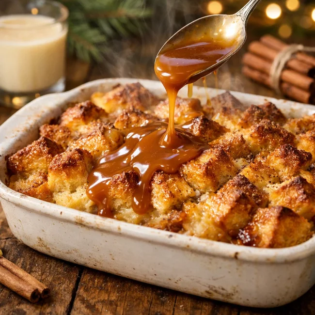 Eggnog Bread Pudding