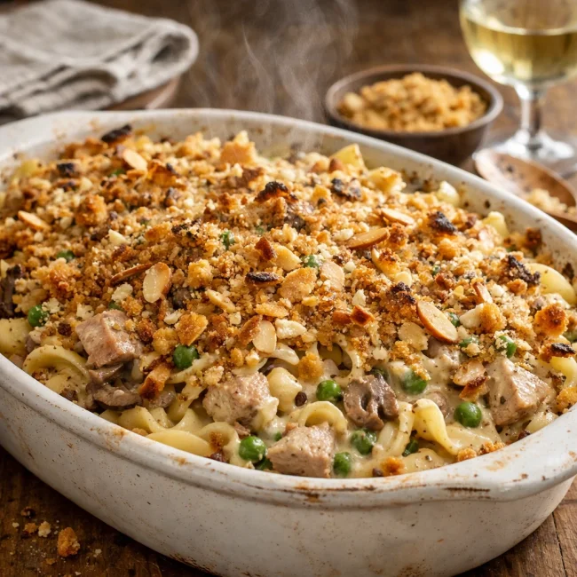Elegant Creamy Tuna Casserole with a Twist