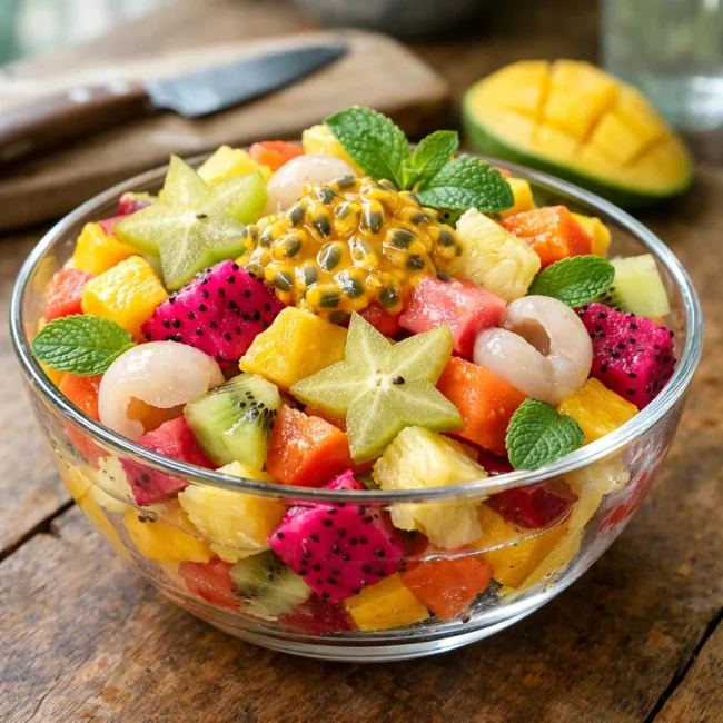 Exotic Tropical Fruit Salad