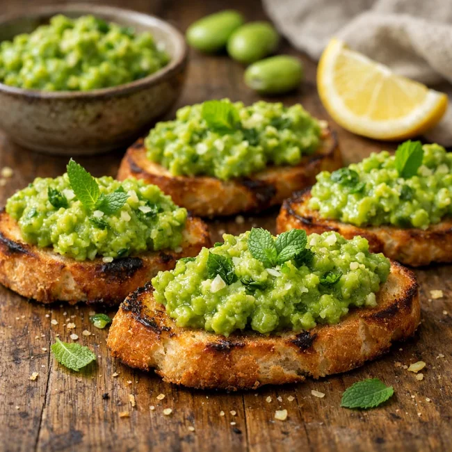 Fava Bean Crostini