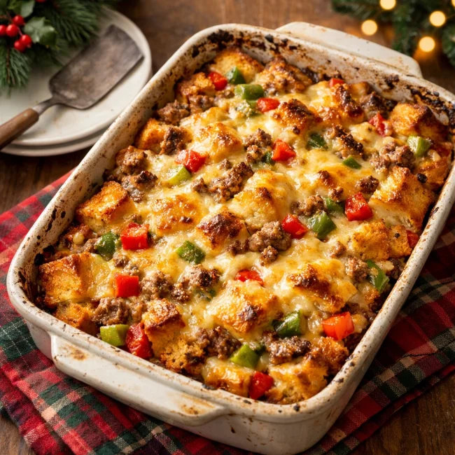 Festive Christmas Morning Casserole