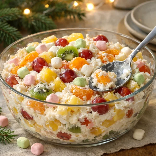 Festive Tropical Ambrosia Salad