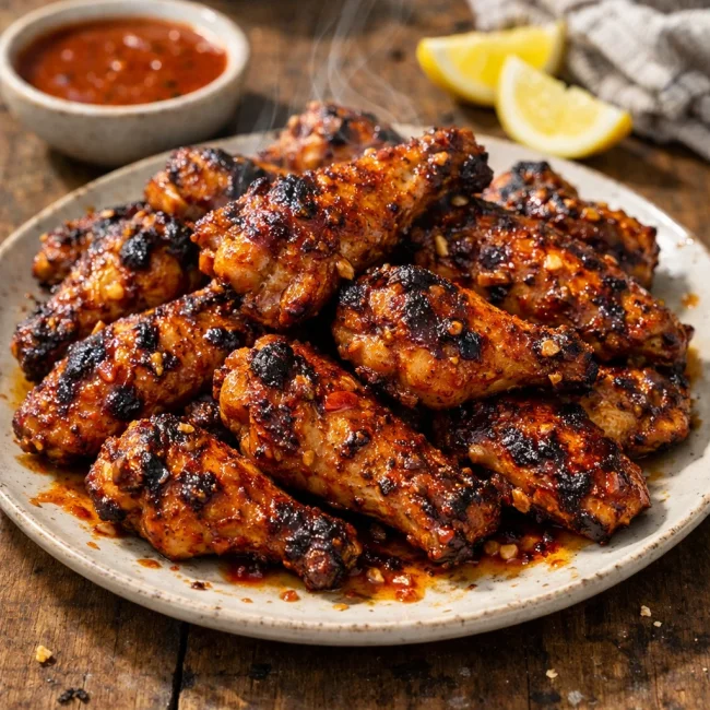 Fiery Grilled Chicken Wings