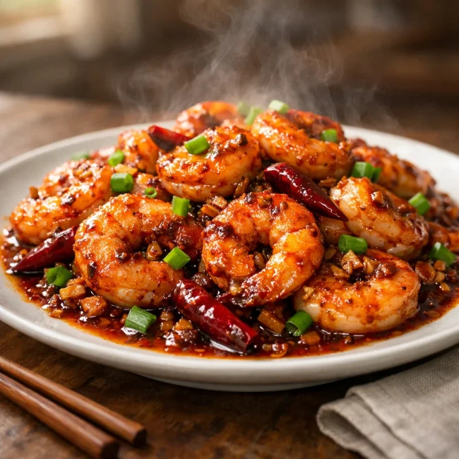 Fiery Szechuan Shrimp