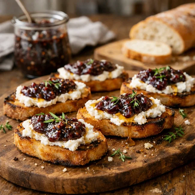 Fig and Goat Cheese Crostini