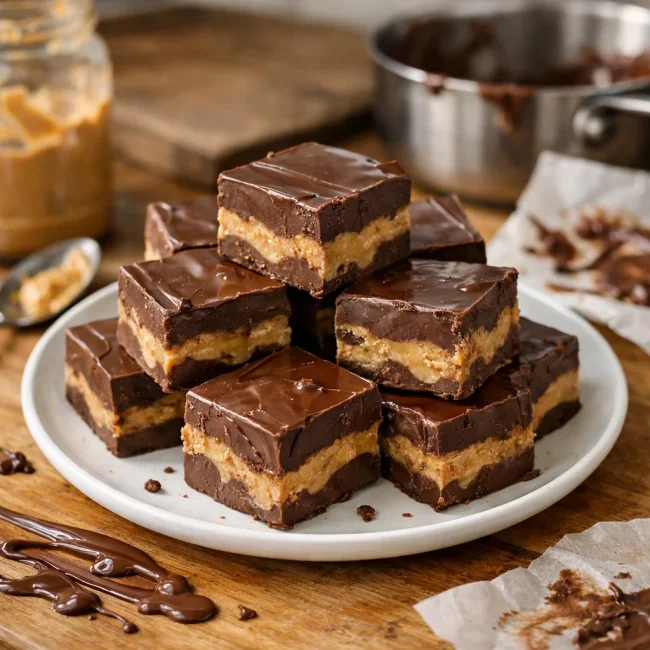 Five-Minute Peanut Butter Chocolate Fudge