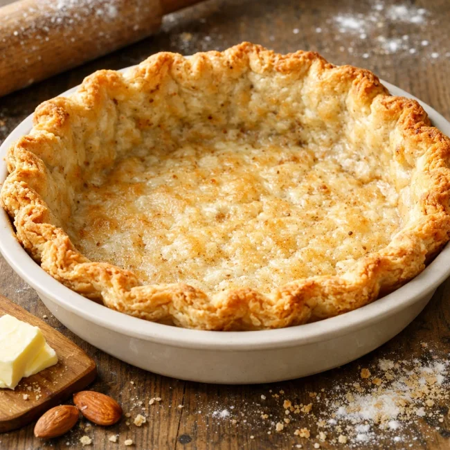Flaky Butter Almond Pie Crust
