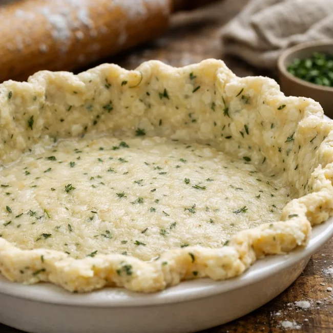 Flaky Herb Infused Pie Crust