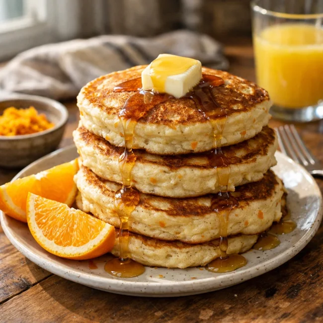 Fluffy Orange Zest Pancakes