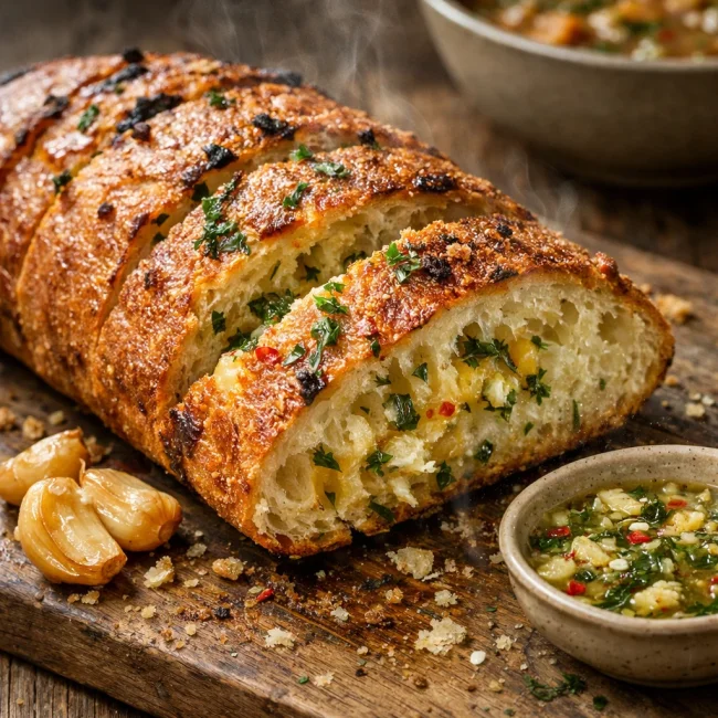 Gale Force Garlic Bread