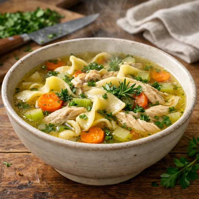 Garden Herb Chicken Noodle Soup