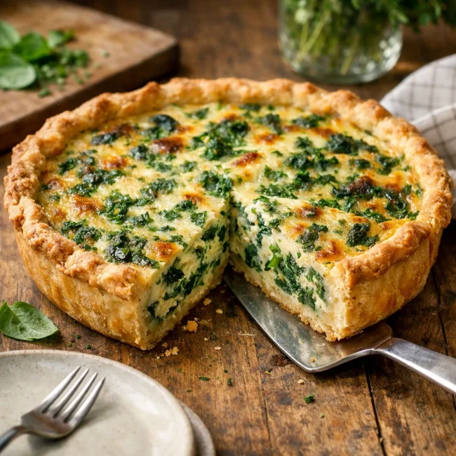 Garden Herb Spinach Quiche