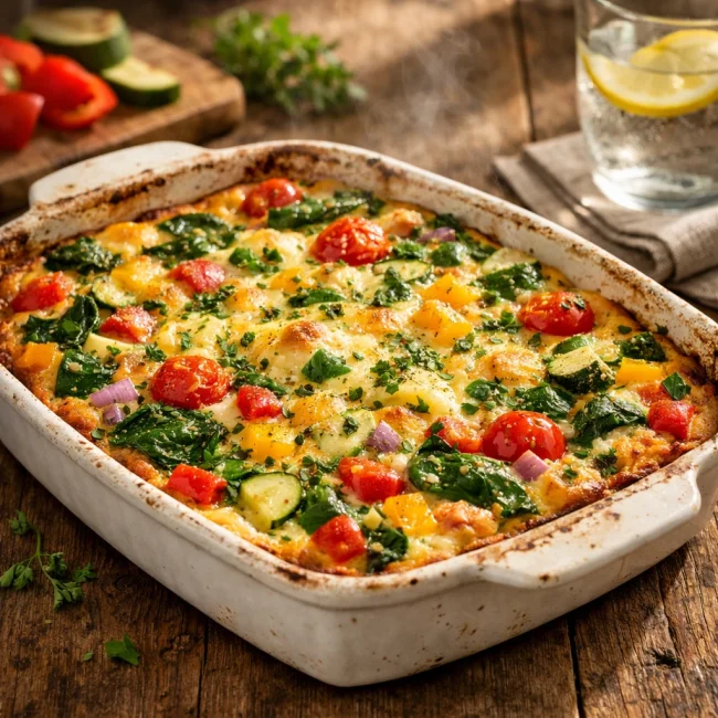 Garden Veggie Egg Casserole