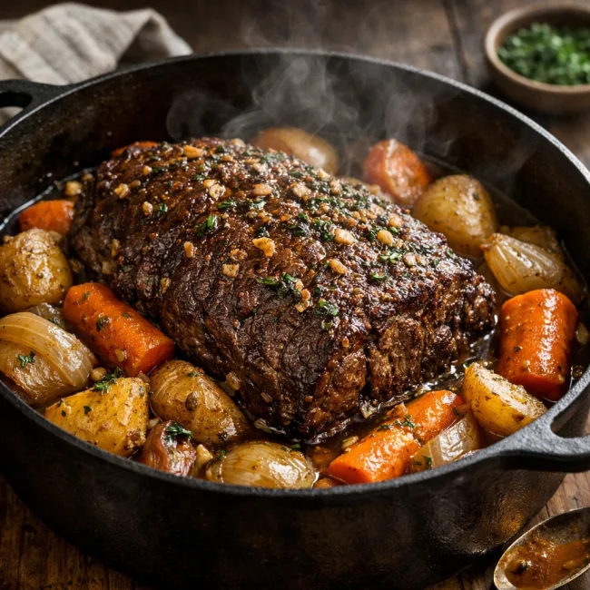 Garlic Herb Pot Roast