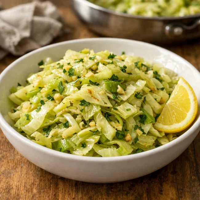 Garlic-Herb Sauteed Cabbage