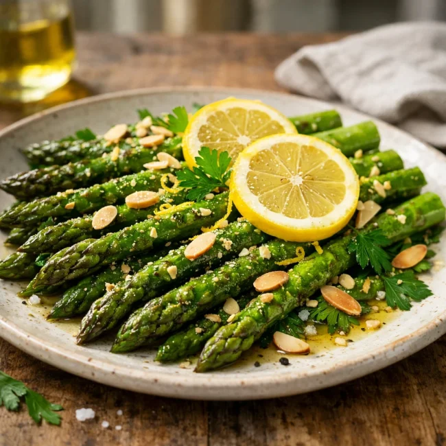 Garlic Lemon Asparagus Delight