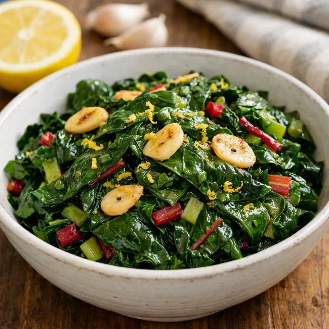 Garlic Lemon Swiss Chard Delight