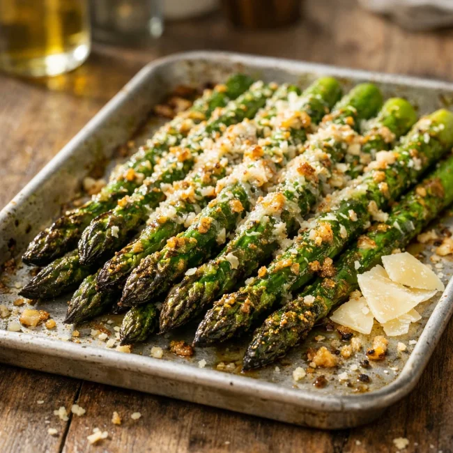 Garlic Parmesan Asparagus Delight
