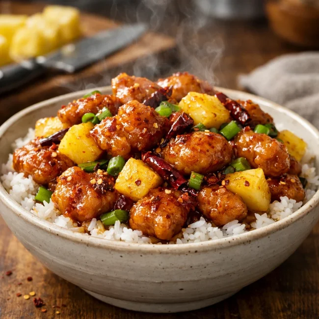 General Tso's Pineapple Chicken