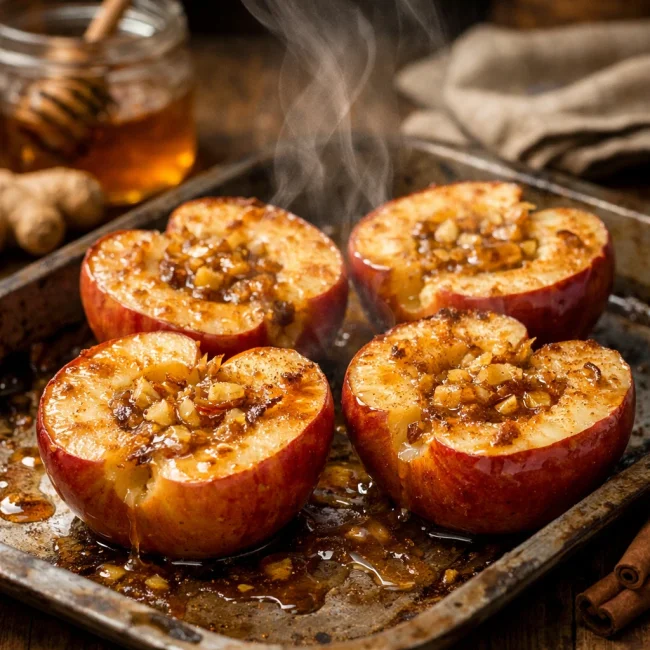 Ginger and Honey Baked Apples