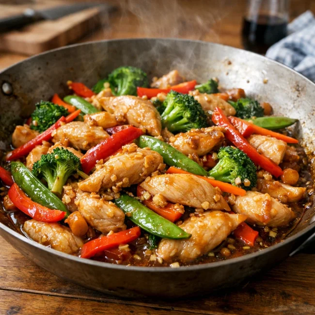 Ginger Garlic Chicken Stir Fry