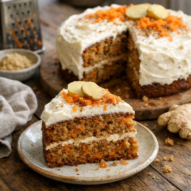 Ginger-Infused Fresh Carrot Cake
